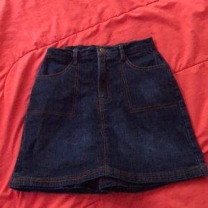 A jean skort for a kid